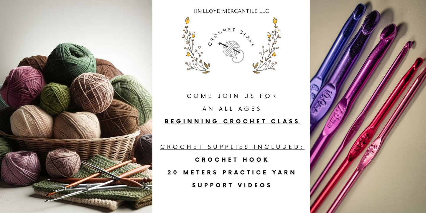 Beginner Crochet- July 12th 12-3p