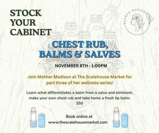 Stock Your Cabinet Series: Chest Rub, Balms & Salves
