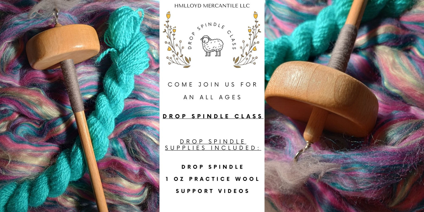 Drop Spindle Class: Friday, July 31 5:30-7:30pm